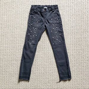 Black Pearl Embellished Jeans